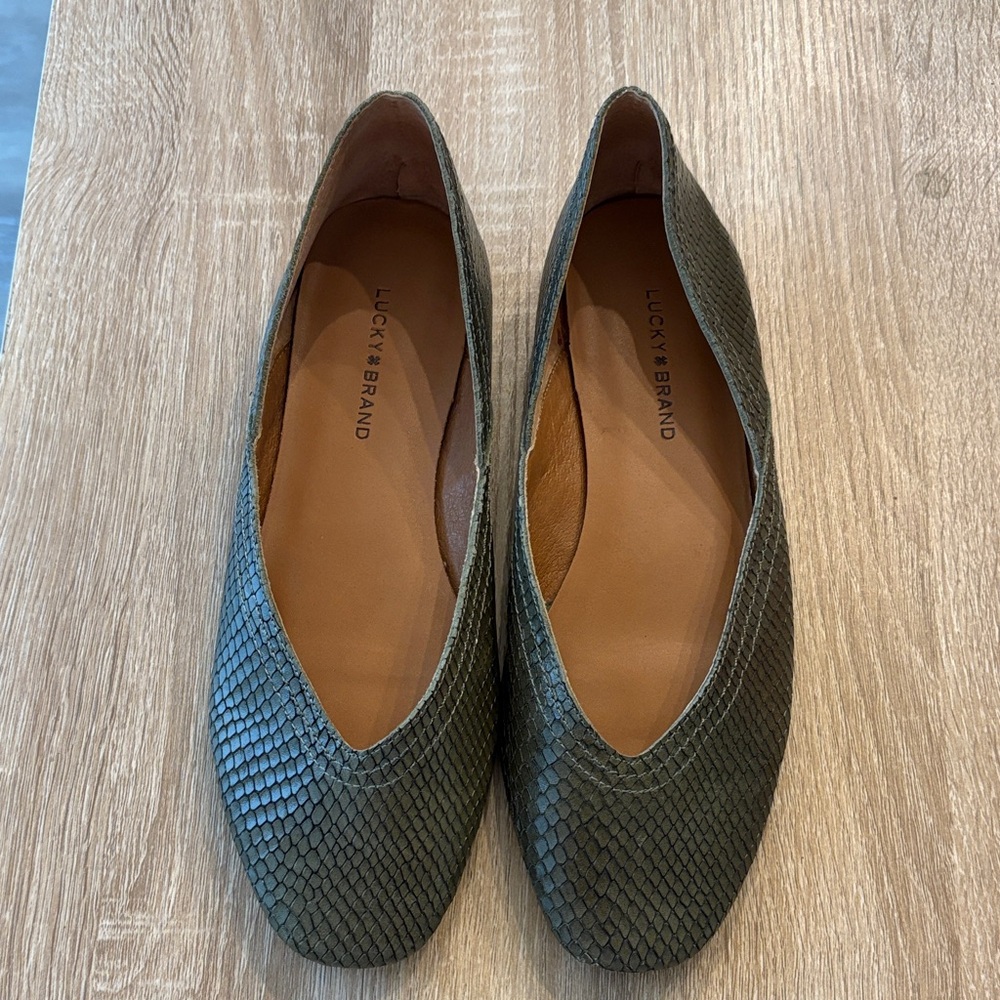Lucky Brand Leather Alba flats